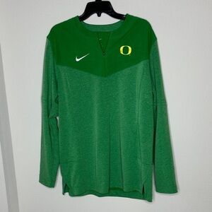 Nike Green Long Sleeve Shirt with Oregon Logo